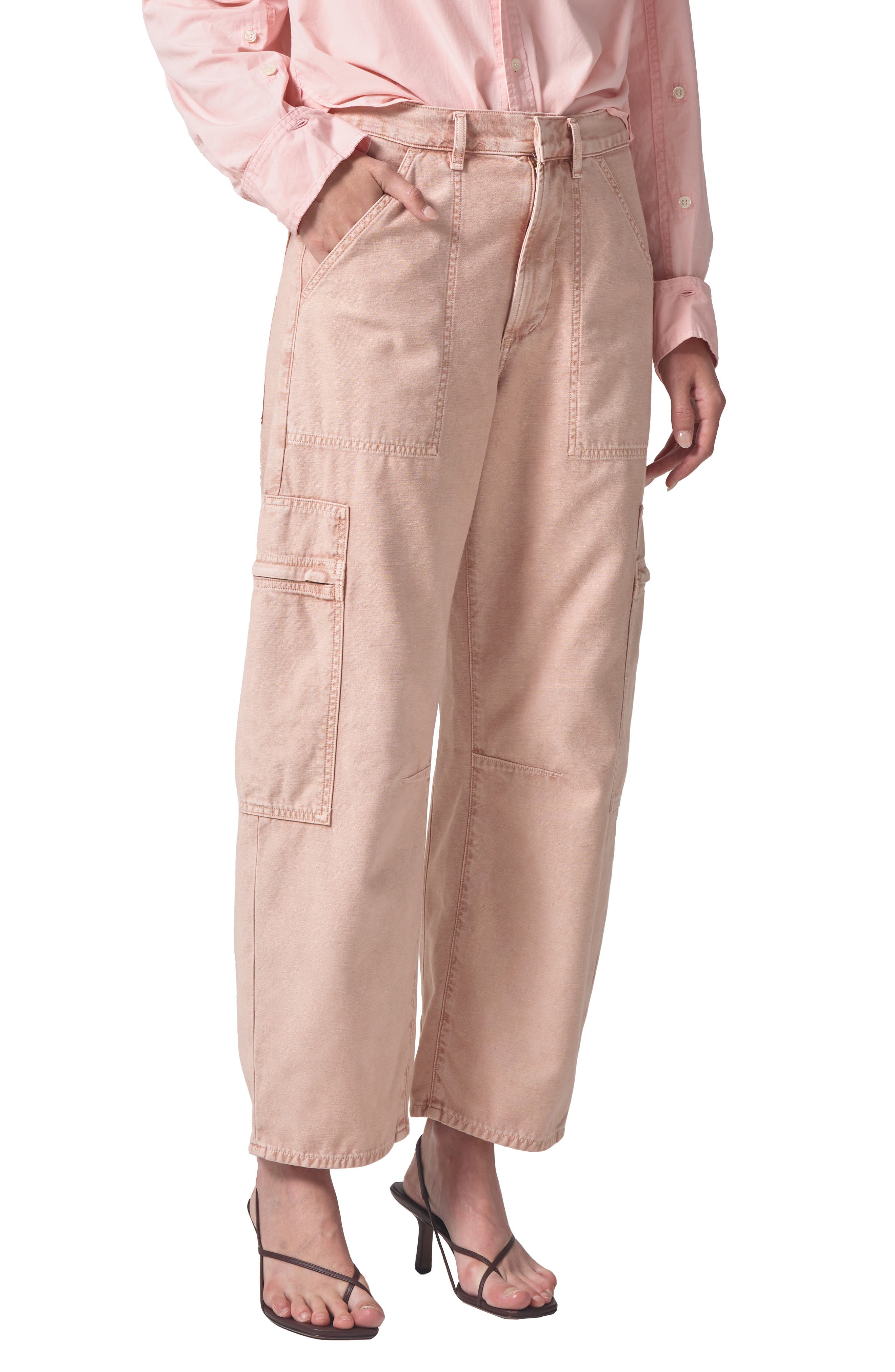 Valentino high-waisted cargo pants - Pink
