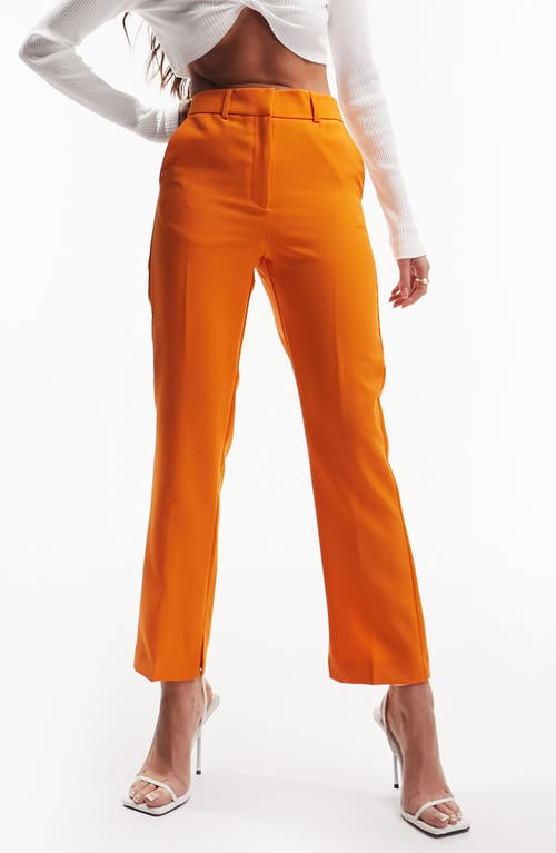 ASOS DESIGN Slim Fit Cigarette Trousers in Orange
