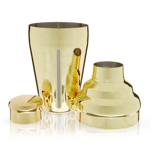 Viski Belmont Measured Cocktail Shaker In Gold
