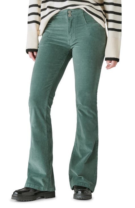Women's Green Flare Jeans Nordstrom