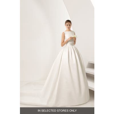 Rosa Clara Opulento Mikado Ballgown, Size - Ivory
