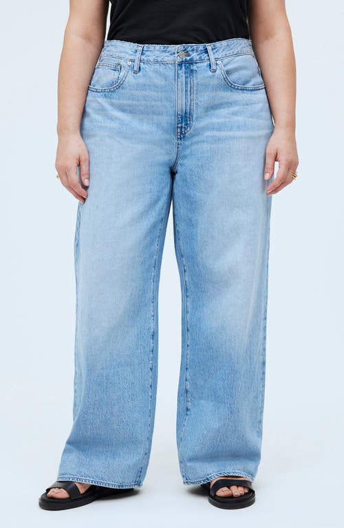 Madewell Airy Denim Edition Superwide Leg Jeans in Ahern Wash at Nordstrom, Size 16W