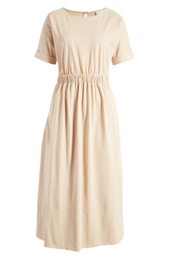 Shop Luxely Luna Cutout Midi Dress In Irish Cream