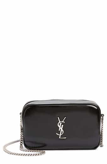 Saint Laurent YSL Lou GUE612544 0820 Women's Black Calf-Skin Leather Monogram  Camera Bag (YSL1000) – Dellamoda