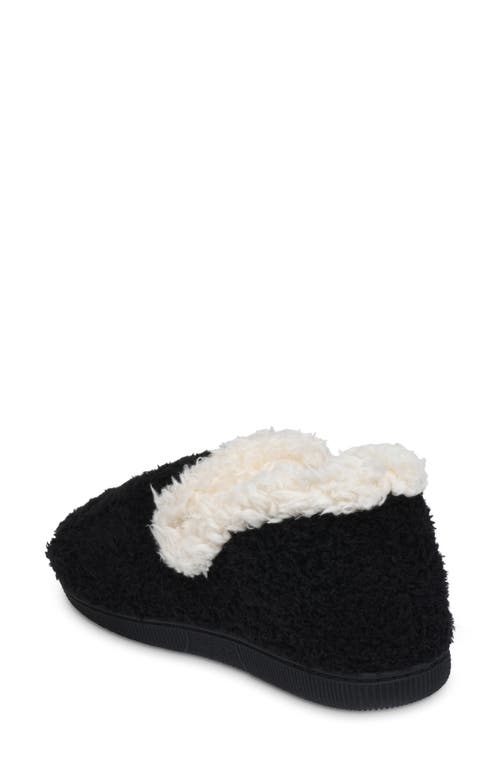 Gaahuu Cozee Faux Fleece Lined Slipper In Black