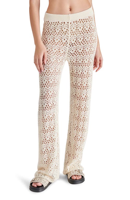 Eddie Open Stitch Flare Pants in Natural