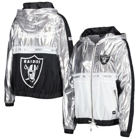  G-III Sports Men's Black/Charcoal Las Vegas Raiders Fast Pace  Reversible Full-Zip Jacket : Sports & Outdoors