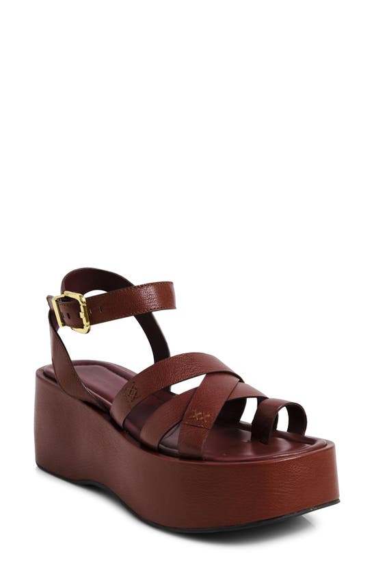 Shop Free People Hazel Platform Sandal In Coconut Shell