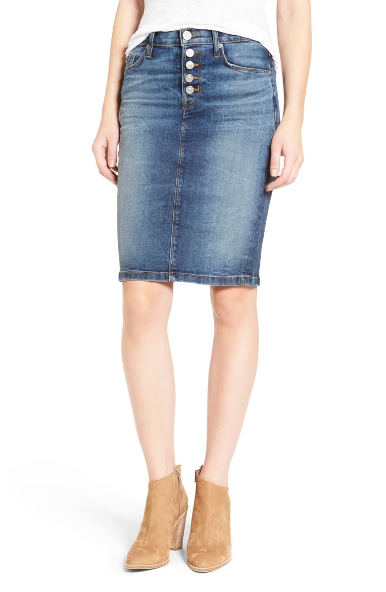 Hudson Jeans Helena Denim Skirt (Confederat) | Nordstrom