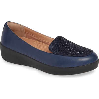 Fitflop Crystal Sneakerloafer Slip-On, Blue