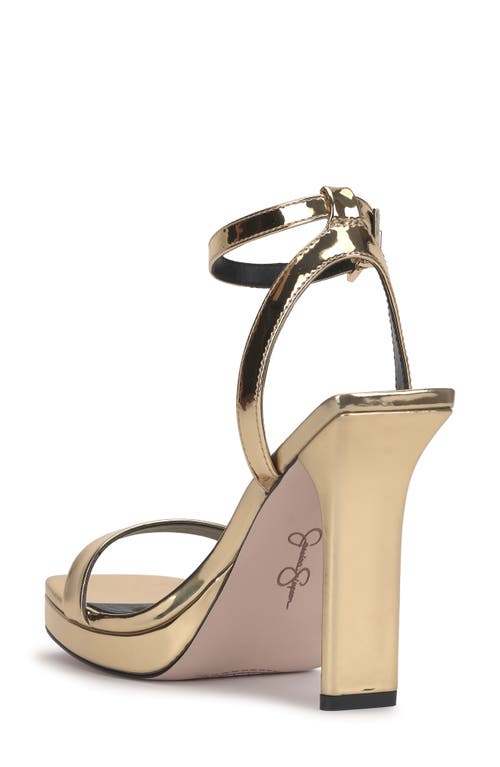Jessica Simpson Adonia Ankle Strap Platform Sandal In Gold