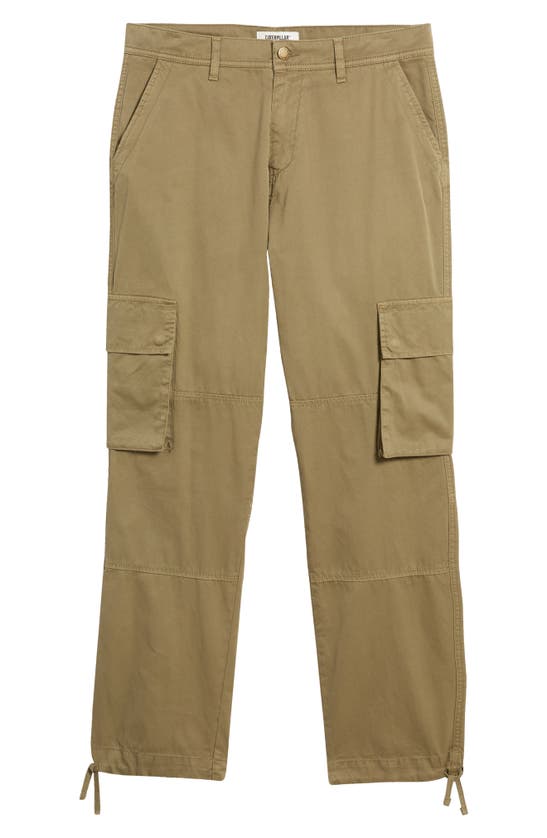 Shop Cat Wwr Cotton Cargo Pants In Military Olive