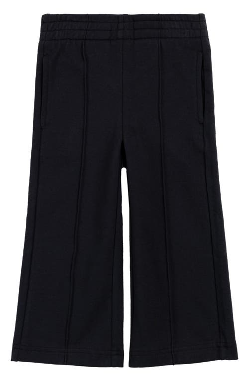 Shop Miles The Label Kids' Cotton Jersey Top & Wide Leg Pants Set In Black