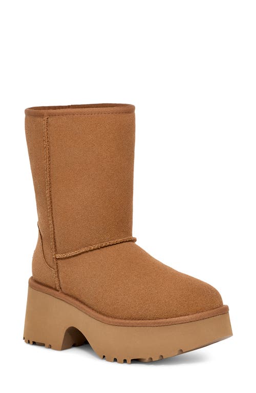 Ugg(r) Classic New Heights Short Boot In Chestnut