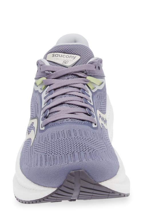 Shop Saucony Triumph 21 Running Sneaker In Iris/fern