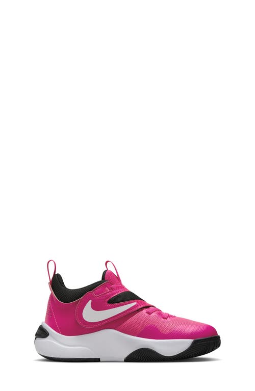 Shop Nike Kids' Team Hustle D 11 Basketball Sneaker In Pink/black/pink