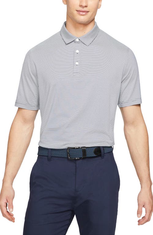 UPC 194956753612 product image for Nike Golf Nike Dri-FIT Men's Pinstripe Player Polo in Obsidian/Pure/Brushed Silv | upcitemdb.com