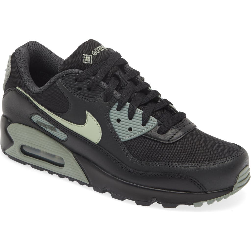 Nike Air Max 90 Gore-tex® Waterproof Sneaker In Black/honeydew/anthracite