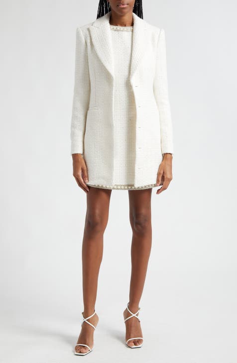 Nordstrom Olivia Alice Tweed Minidress Sleeveless + Beaded | Coley