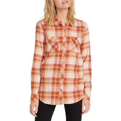 Volcom Getting Rad Plaid Top
