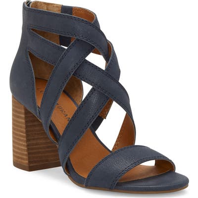 Lucky Brand Vrah Cage Sandal, Blue