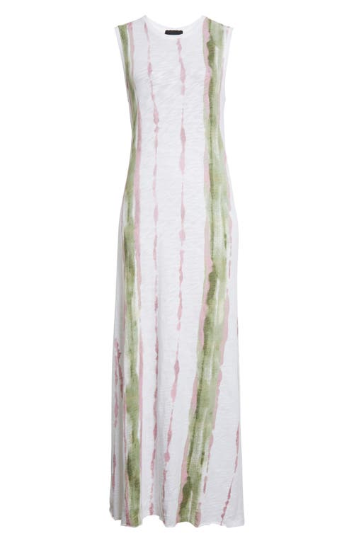 ATM ANTHONY THOMAS MELILLO ATM ANTHONY THOMAS MELILLO PAINT STROKE STRIPE SLUB COTTON MAXI DRESS 