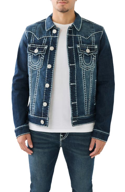 True religion best sale men's denim jackets