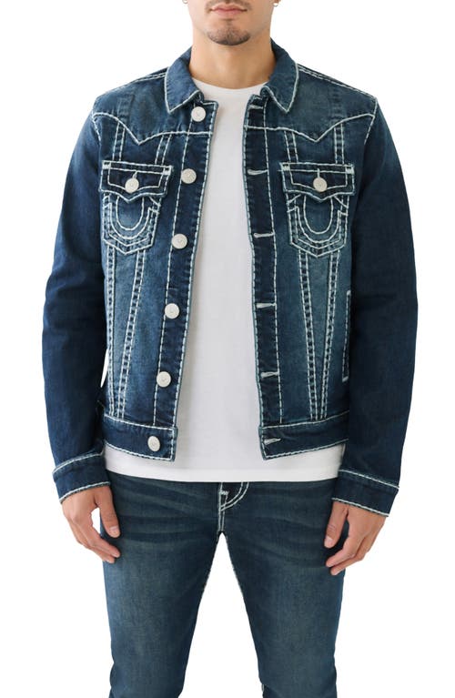 Jimmy Jacket Super T Denim Trucker Jacket in Aquamarine