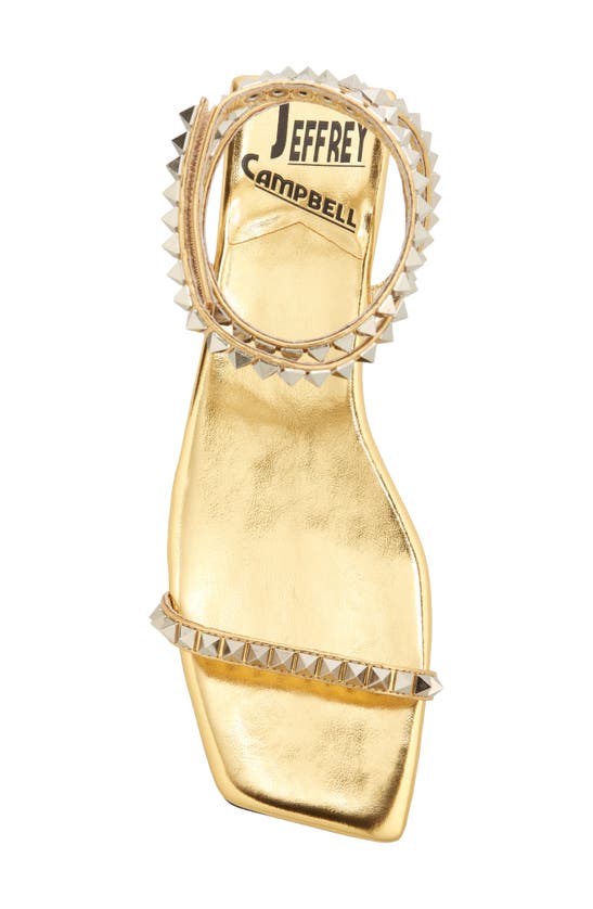 Jeffrey Campbell Luxor Strappy Sandal In Gold Silver Combo