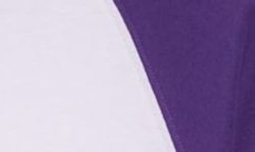 Noon Goons Gametime Raglan T-shirt In White/purple
