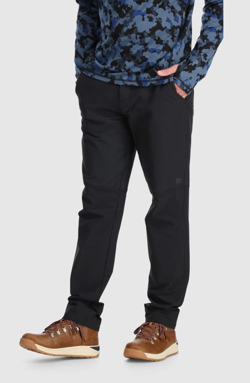 Shop Outdoor Research Fleece Lined Pants In Black