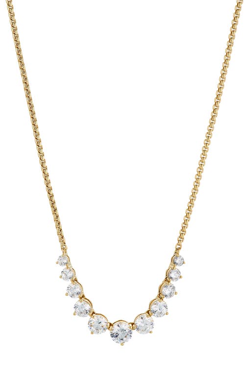 Nadri Perfect Graduated Cubic Zirconia Necklace in Gold at Nordstrom