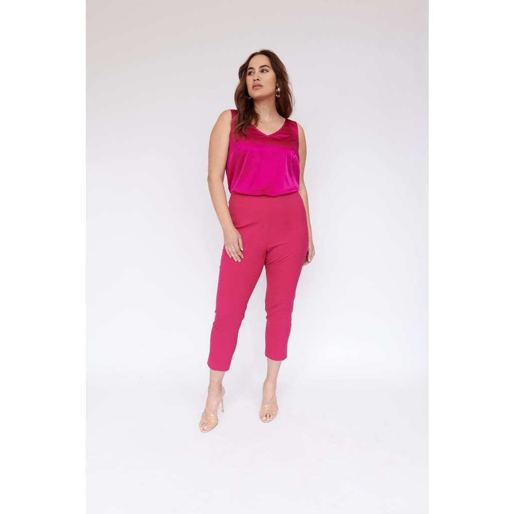 Gabriella Rossetti Marinaia Wide Leg Button Detail Pant In Bloom