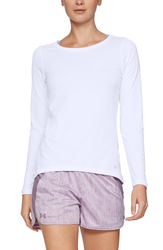 UNDER ARMOUR HEATGEAR ARMOUR LONG SLEEVE KNIT TOP,1328966