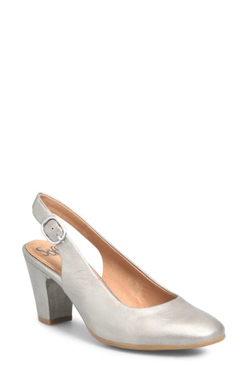 Lilly Slingback Pump in Pewter