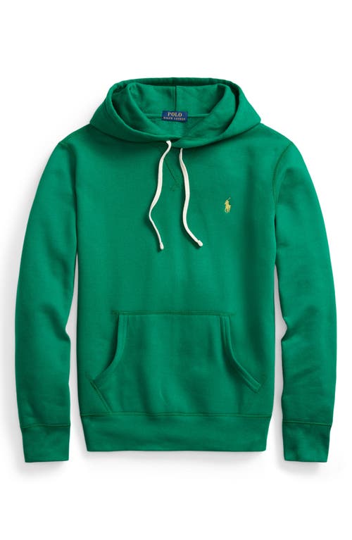 Shop Polo Ralph Lauren Cotton Blend Hoodie In Athletic Green