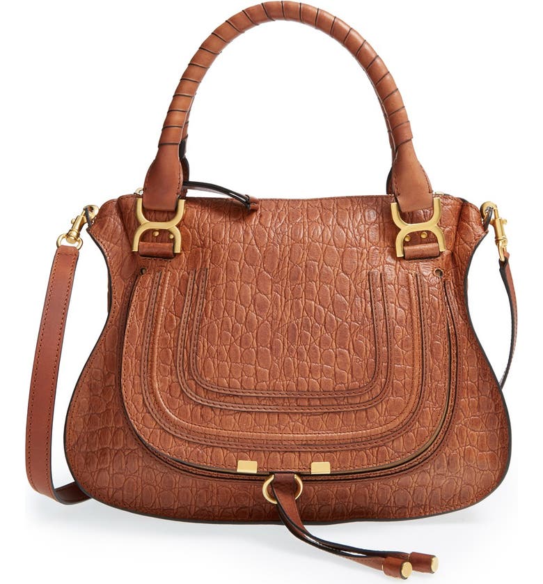 Chloé 'Marcie - Small' Embossed Leather Satchel | Nordstrom