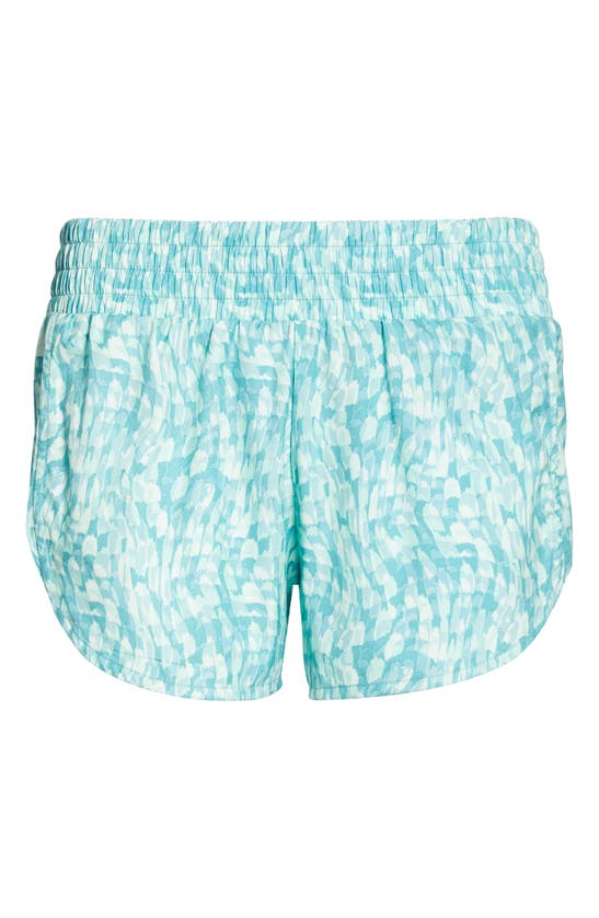 Zella Altitude Running Shorts In Green Placid Harley Texture