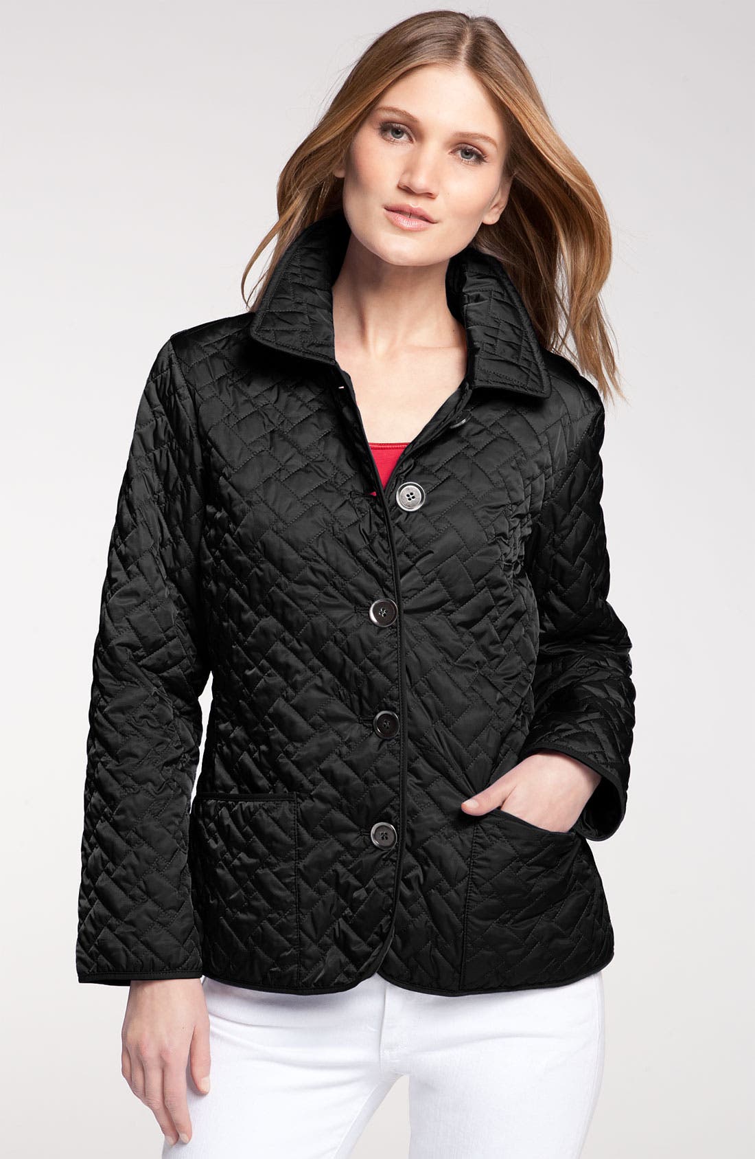 cole haan signature quilted short jacket