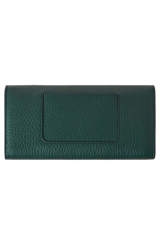 Shop Mulberry Darley Leather Wallet In  Green