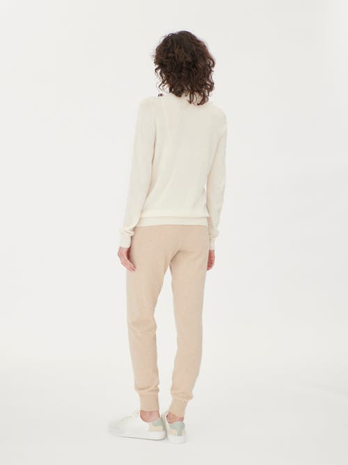 Shop Gobi Cashmere Full-zip Cashmere Cardigan In Marshmallow