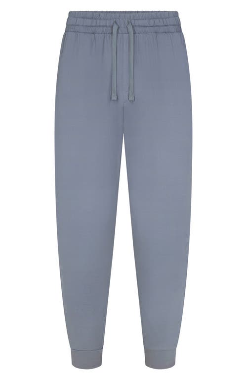 Shop Skims Outdoor Jersey Tapered Joggers In Steel Blue