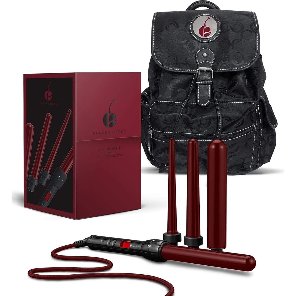 Cortex Beauty 4-in-1 Professional Thermolon Curling System & Backpack In Red/black