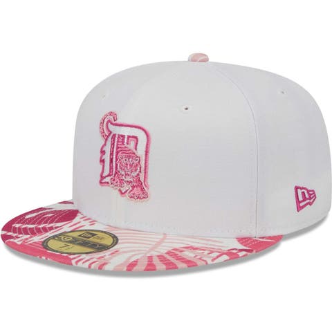 Men's New Era White/Coral Pittsburgh Pirates Final Season at Three Rivers Stadium Strawberry Lolli 59FIFTY Fitted Hat
