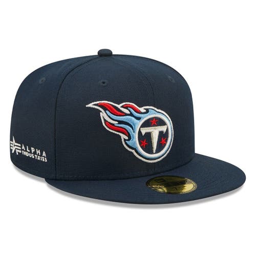 Men's New Era x Alpha Industries Navy Tennessee Titans Alpha 59FIFTY Fitted Hat