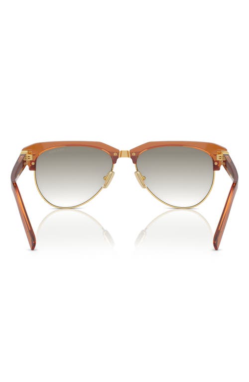 Miu Miu 57mm Gradient Pilot Sunglasses In Caramel
