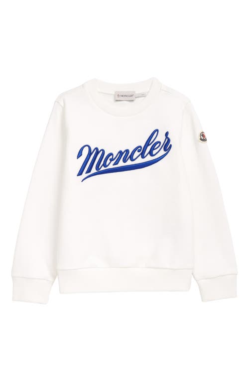 Moncler Kids' Logo Graphic Sweatshirt in White