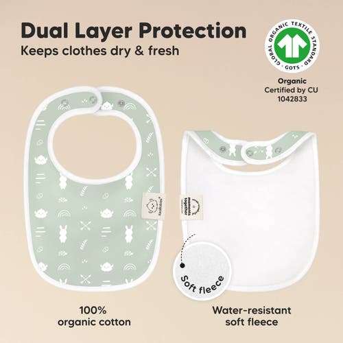 Keababies 8-pack Baby Drool Bibs In Multi