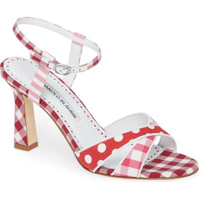 Manolo Blahnik Fluida Strappy Sandal, Pink