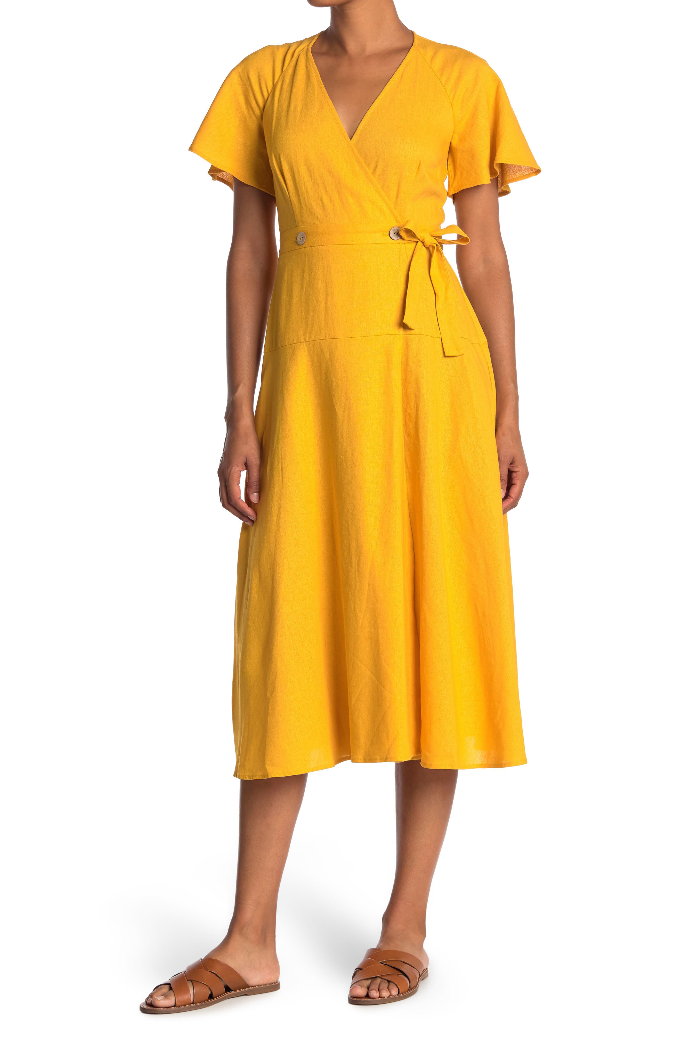 donna morgan lemon dress